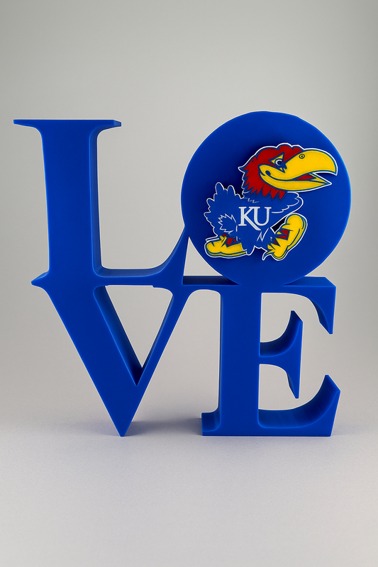 ❤️ University of Kansas Jayhawks "LOVE" Sign❤️