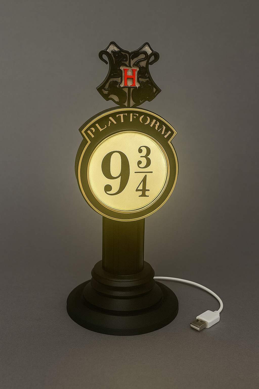 Lighted Super Harry Potter 9 3/4 Train Stop – 9" tall - Advertising - Collectible