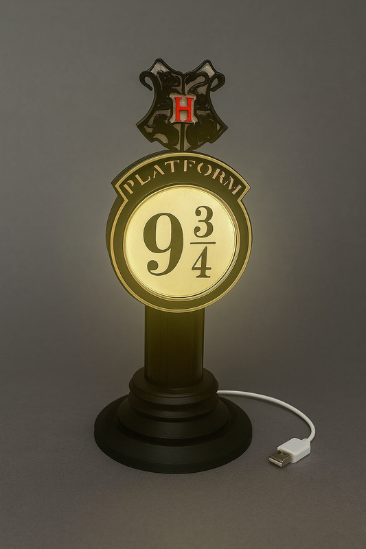Lighted Super Harry Potter 9 3/4 Train Stop – 9" tall - Advertising - Collectible