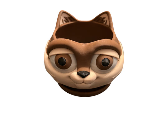 Cat Flower Pot, Cute Animal Succulent Pots With Drainage - perfect for succulents or other types of flowers - Made in the USA