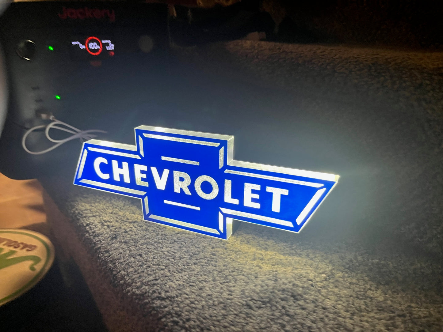 Lighted Chevrolet Sign – 9" Wide – Chevy - Advertising - Collectible