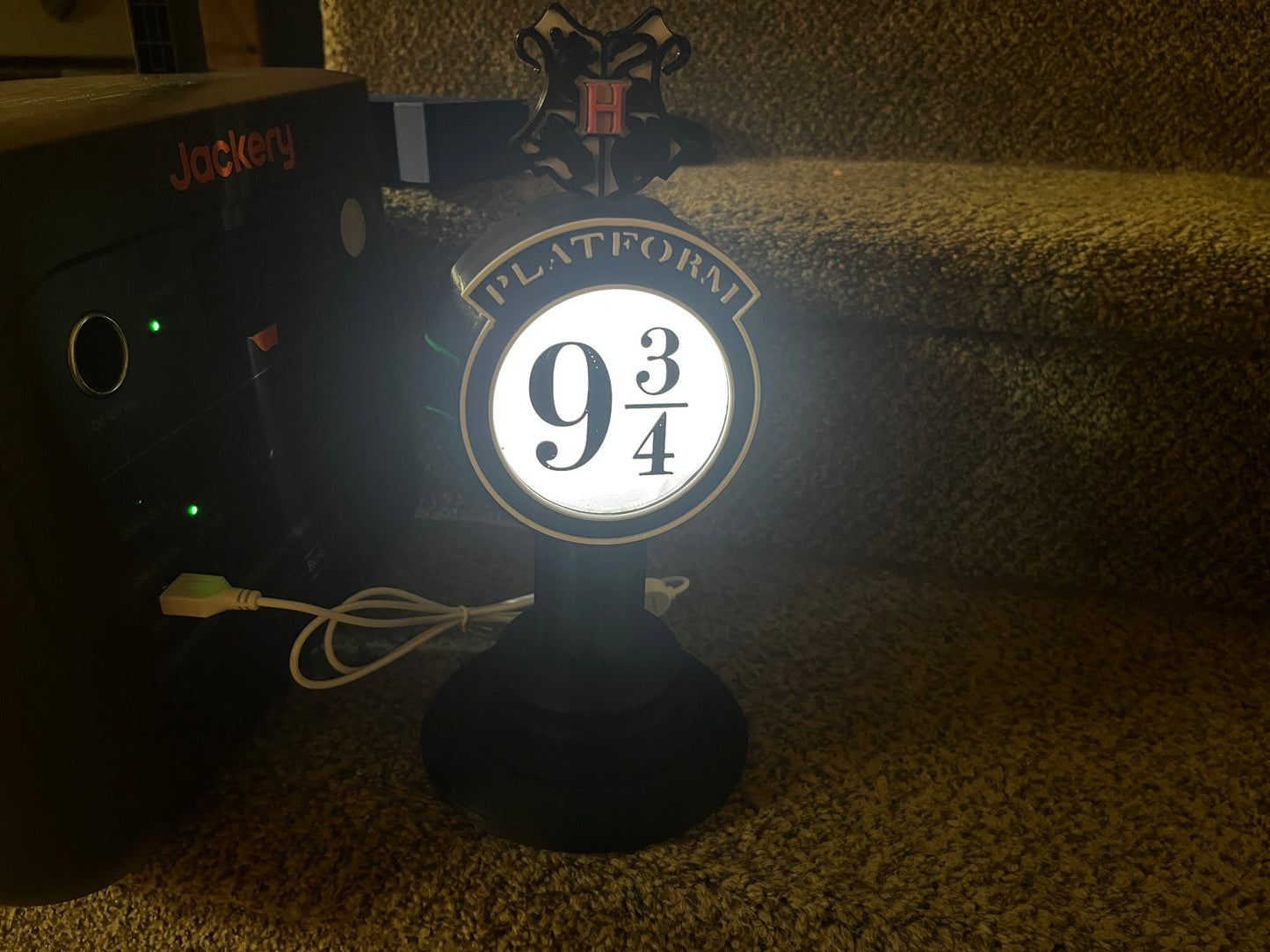 Lighted Super Harry Potter 9 3/4 Train Stop – 9" tall - Advertising - Collectible