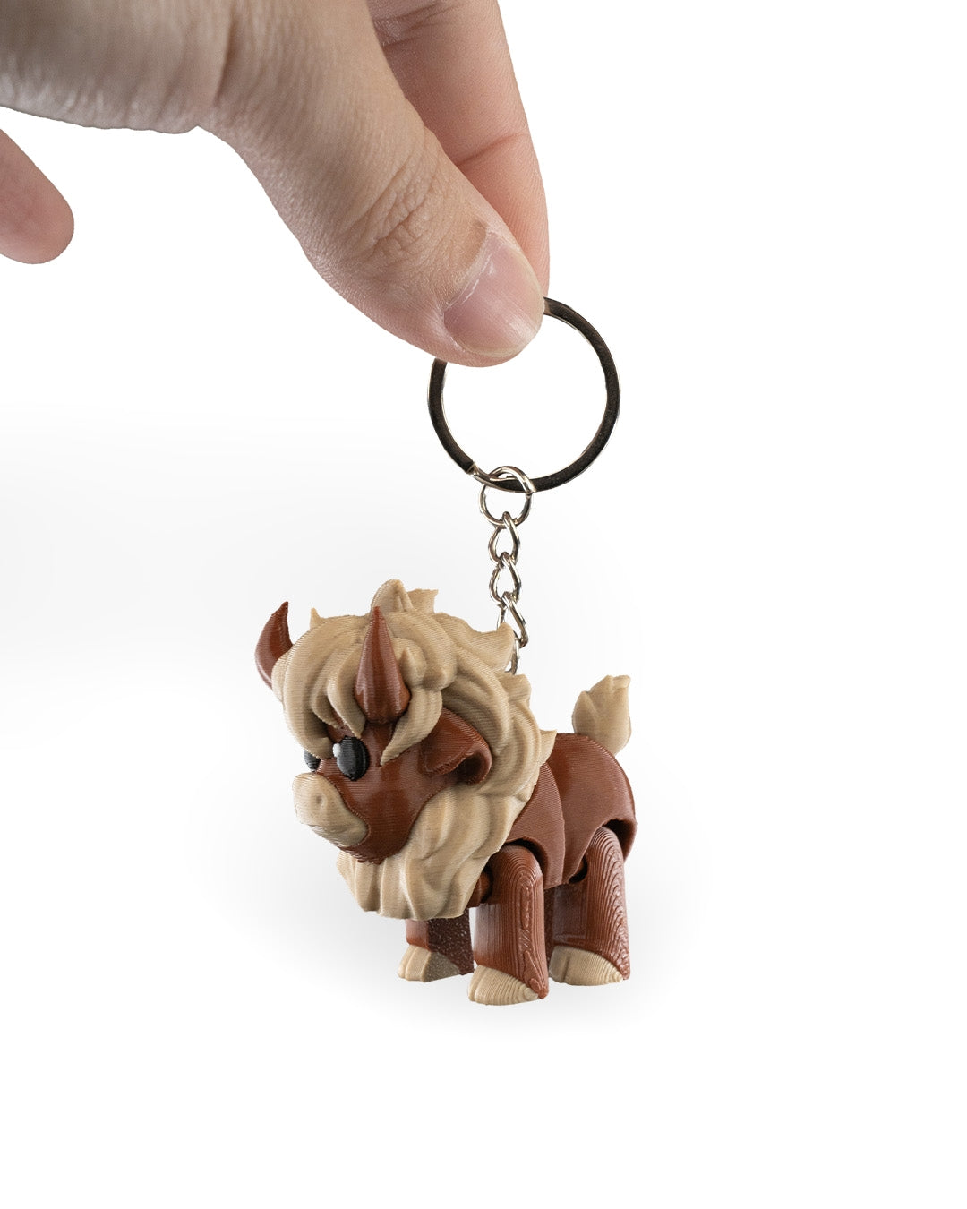 Flexible Articulated Bison / Buffalo – 3D Printed Fidget Toy | Various Sizes Available | Stress Relief, ADHD, Key Chain & Zipper Pull - Includes Shipping