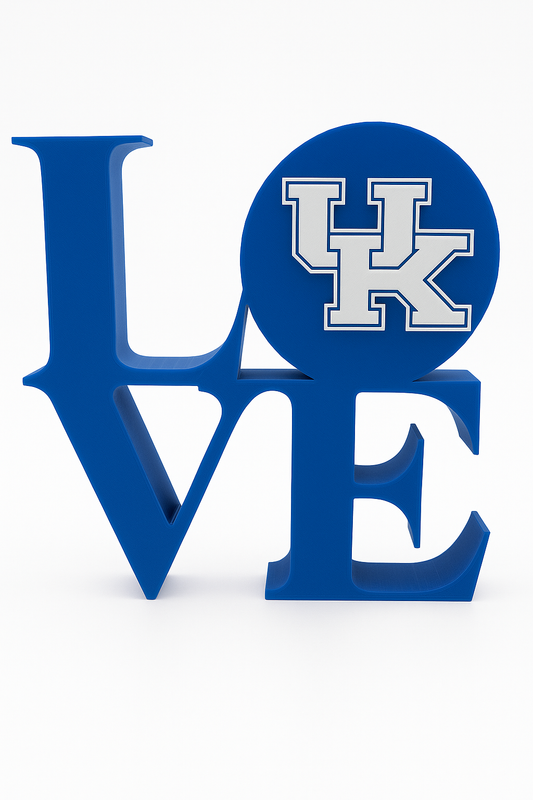 ❤️ University of Kentucky (UK) "LOVE" Sign – Big Blue Logo! ❤️