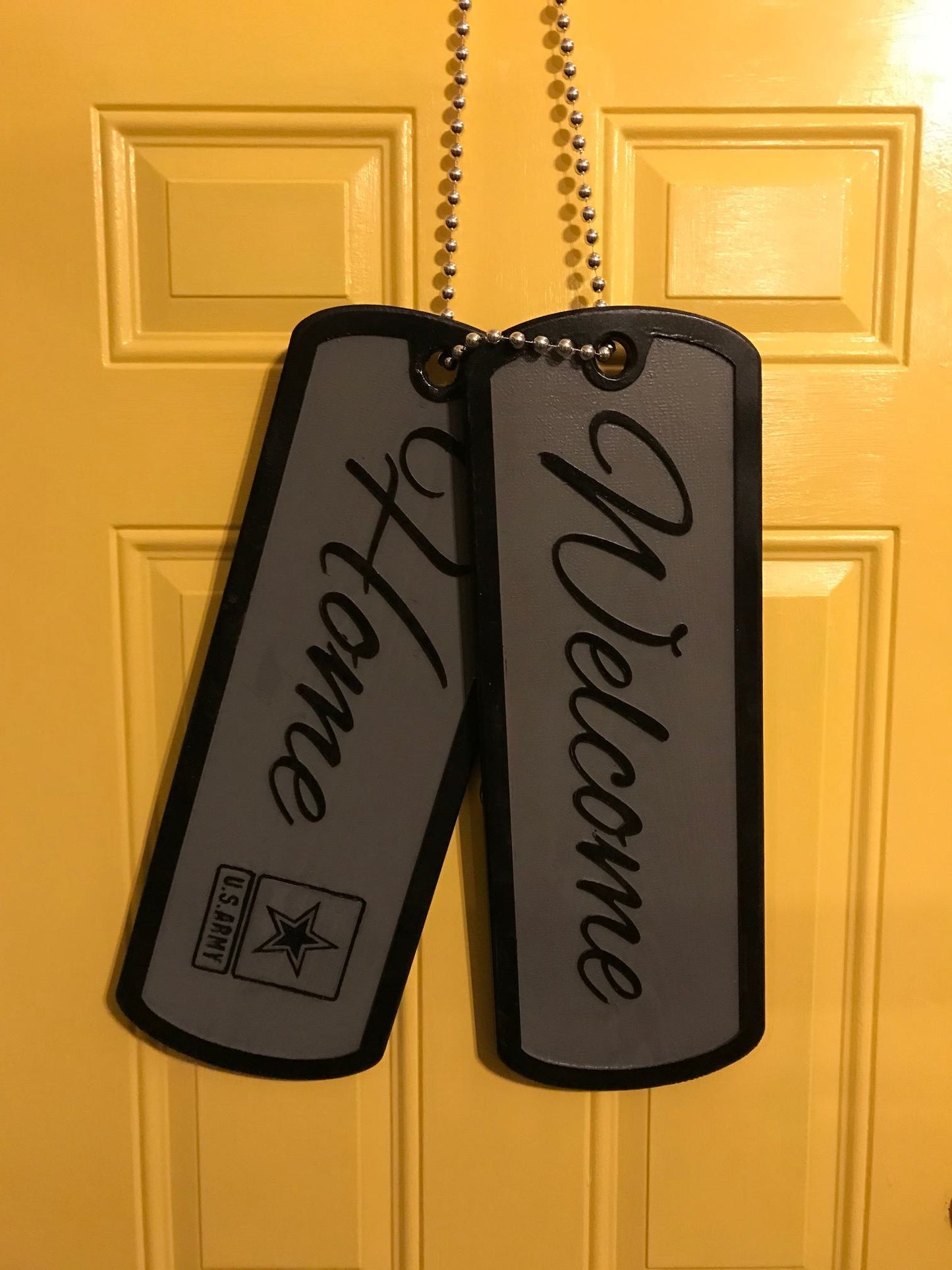 Military Dog Tags - Welcome Home