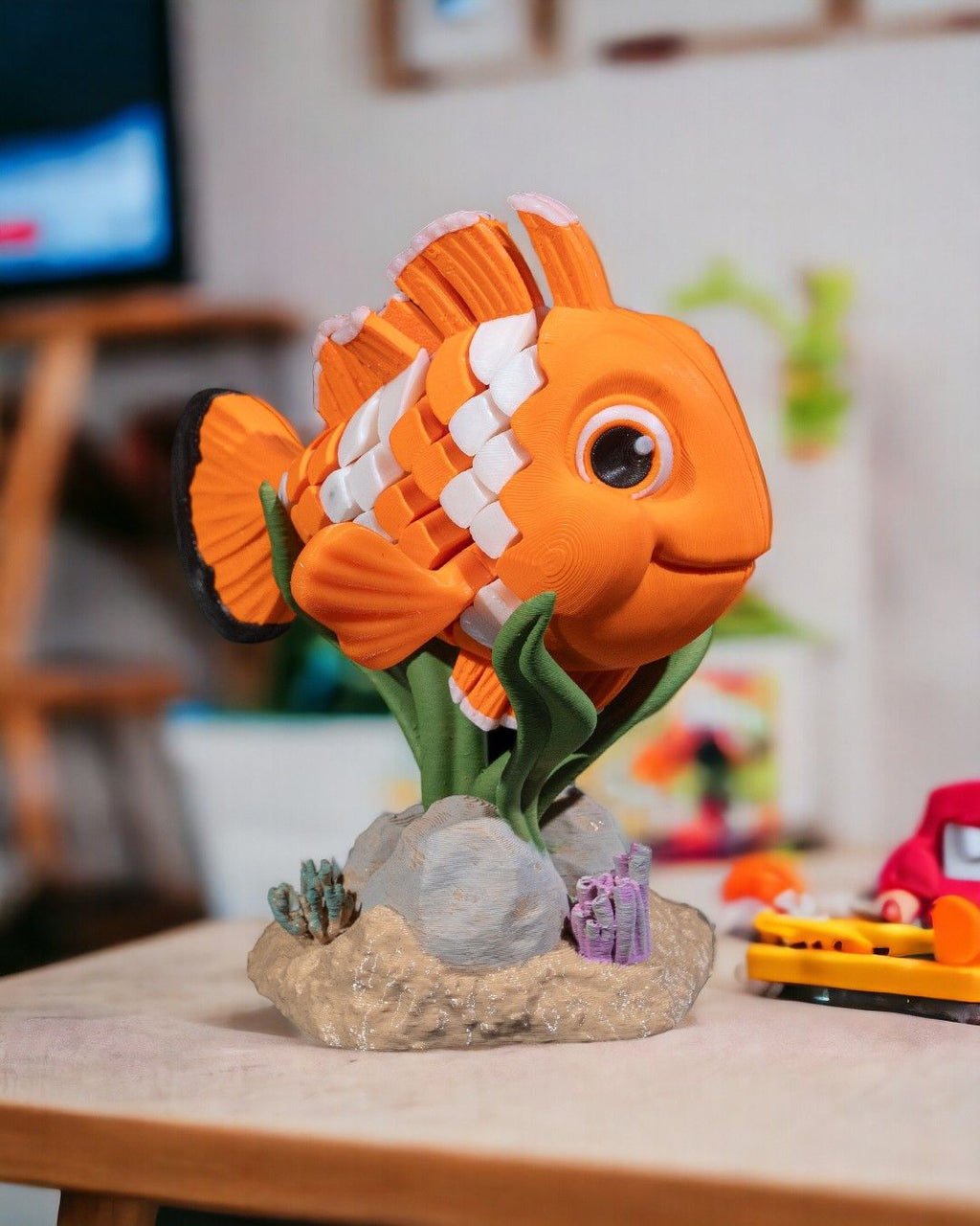Nestor the Clownfish – Articulated 3D Printed Display Figure