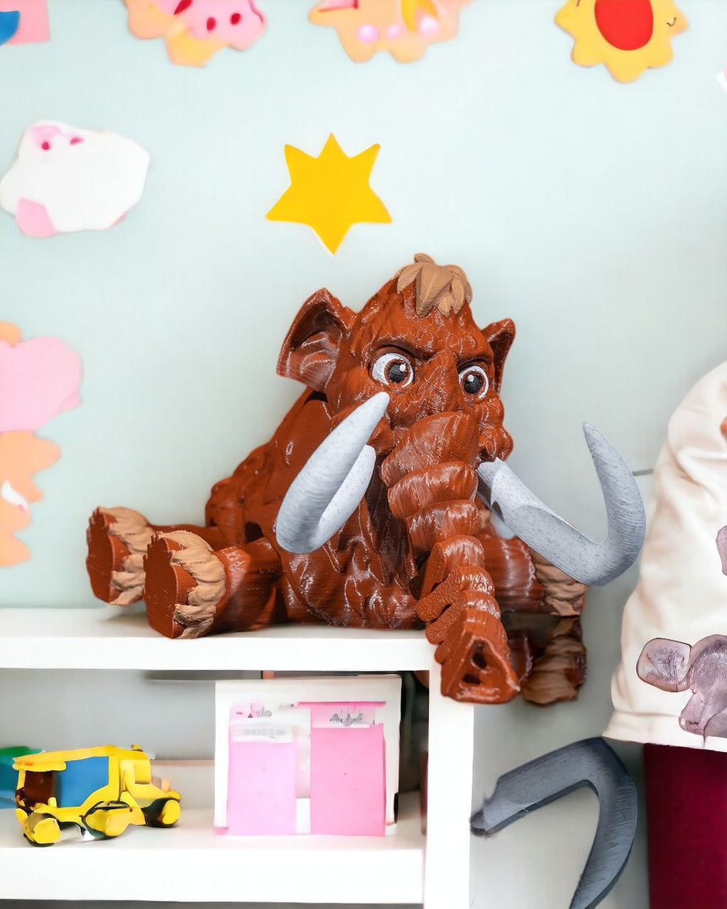 Articulated Woolly Mammoth – 3D Printed Display Figure