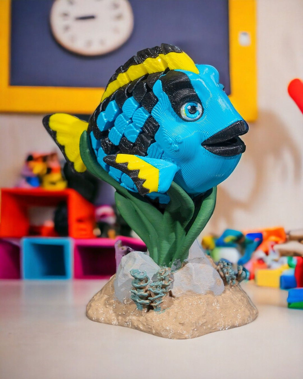 Dolores the Blue Tang – Articulated 3D Printed Display Figure