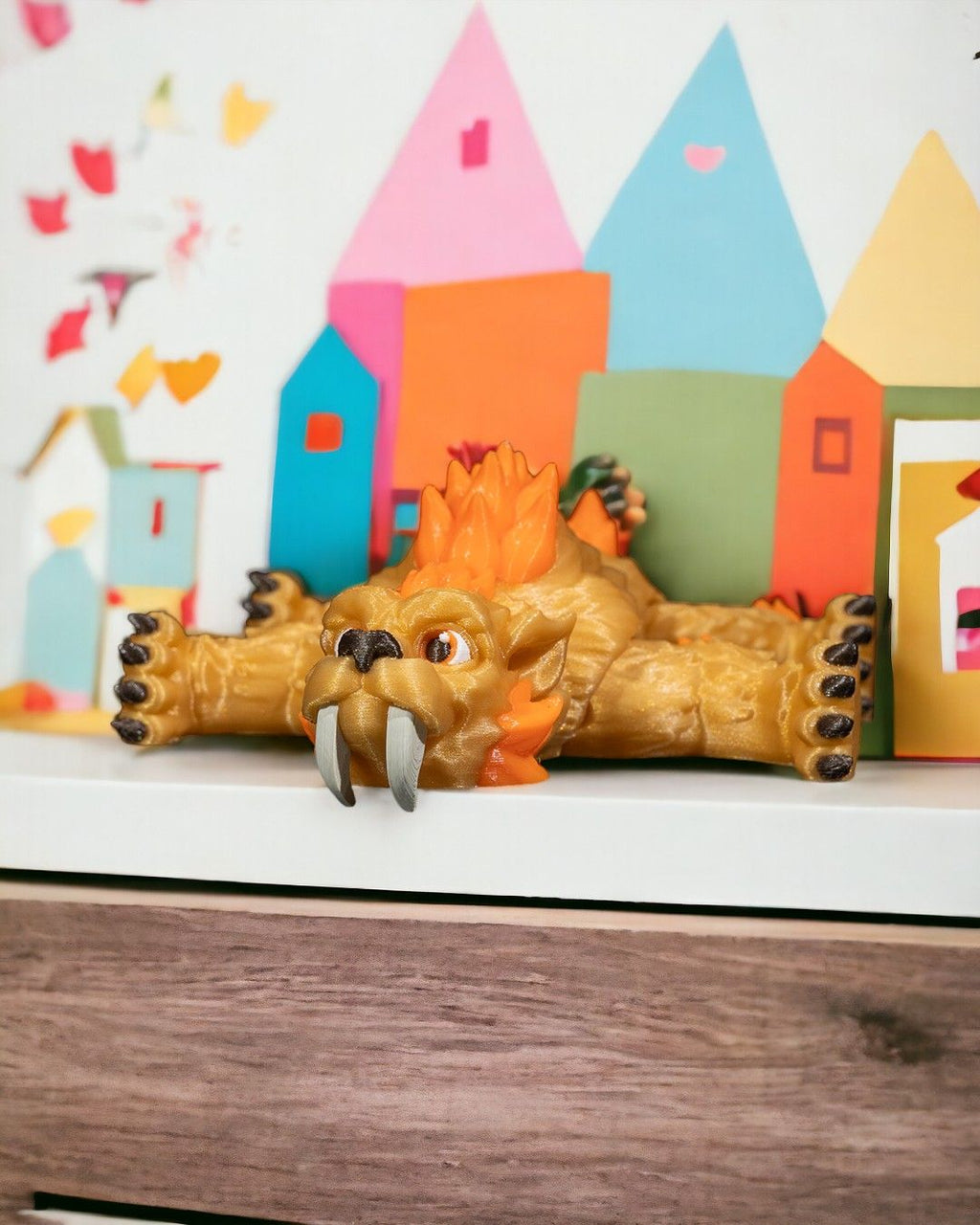 Saber-Toothed Tiger – Articulated 3D Printed Display Figure