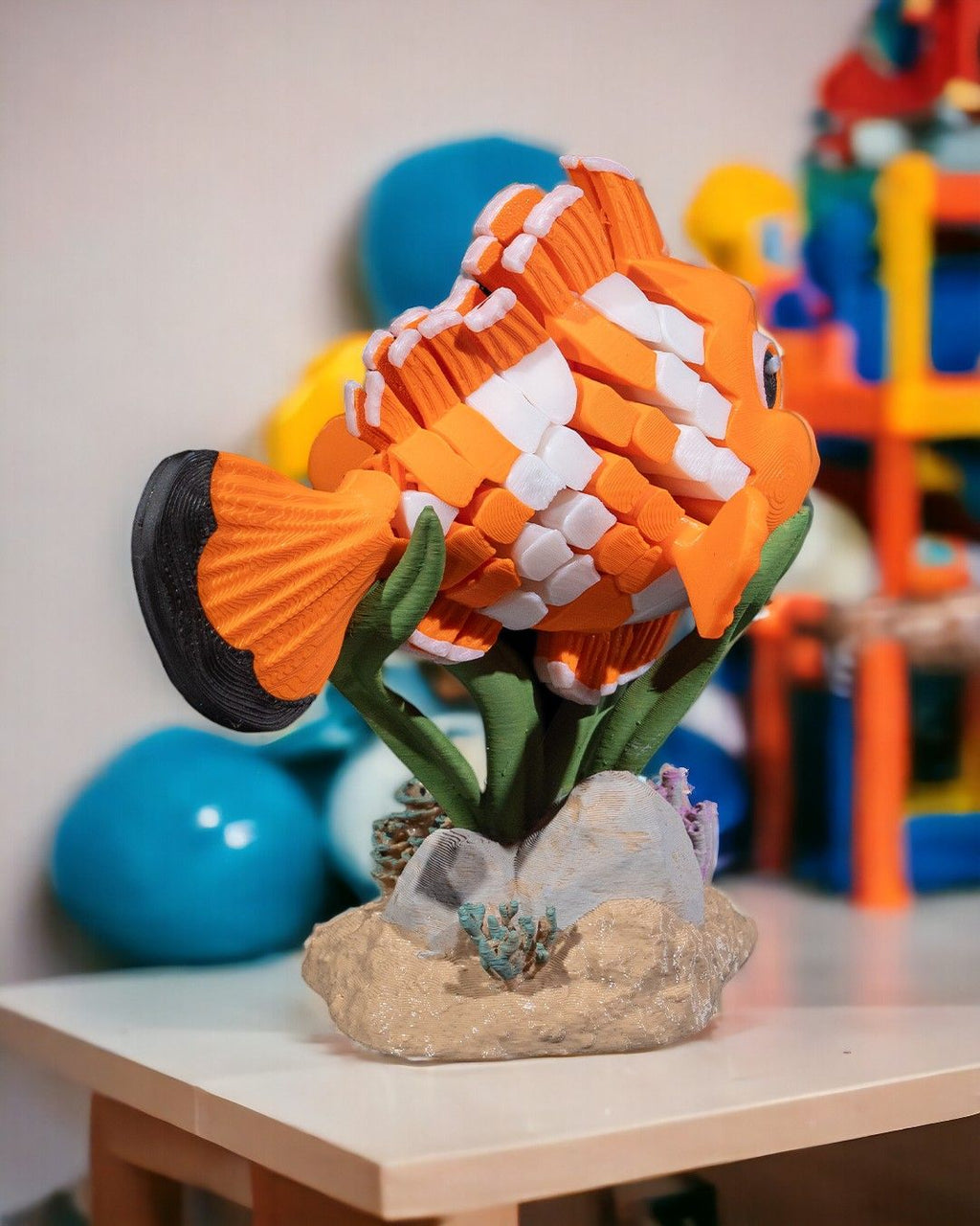 Nestor the Clownfish – Articulated 3D Printed Display Figure