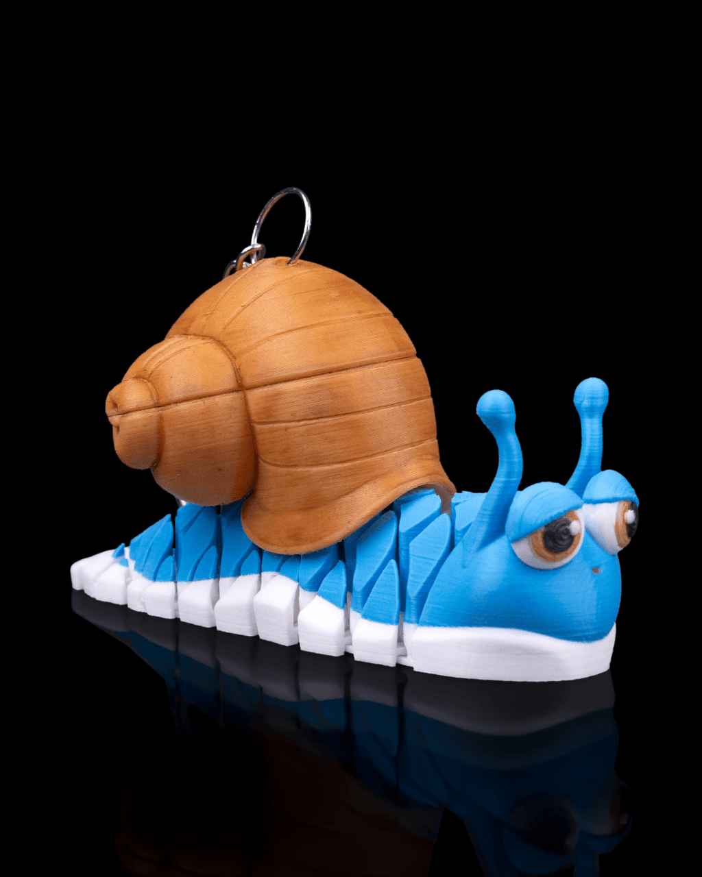 Abigail the Snail 3D Printed Keychain