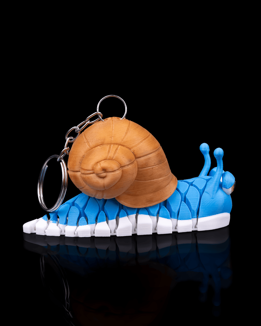 Abigail the Snail 3D Printed Keychain