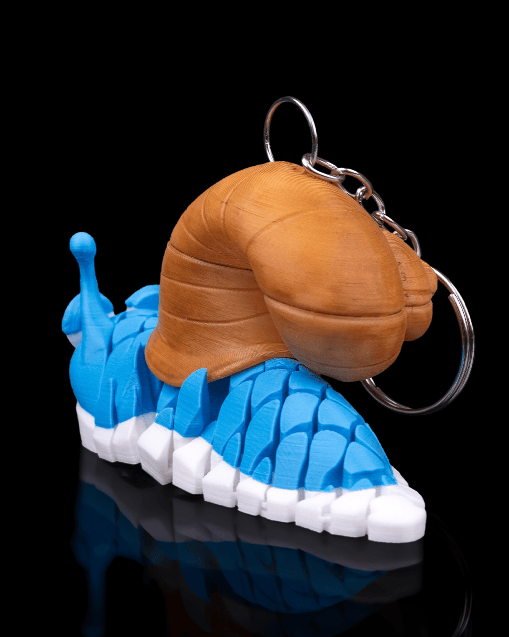 Abigail the Snail 3D Printed Keychain