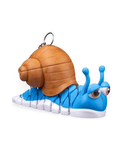 Abigail the Snail 3D Printed Keychain