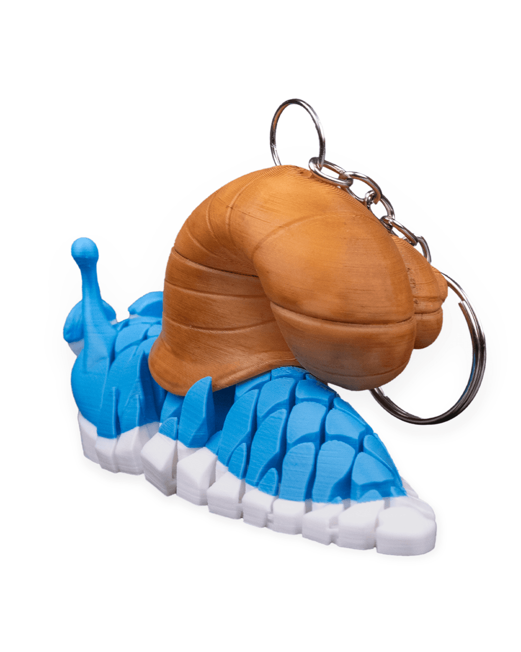 Abigail the Snail 3D Printed Keychain