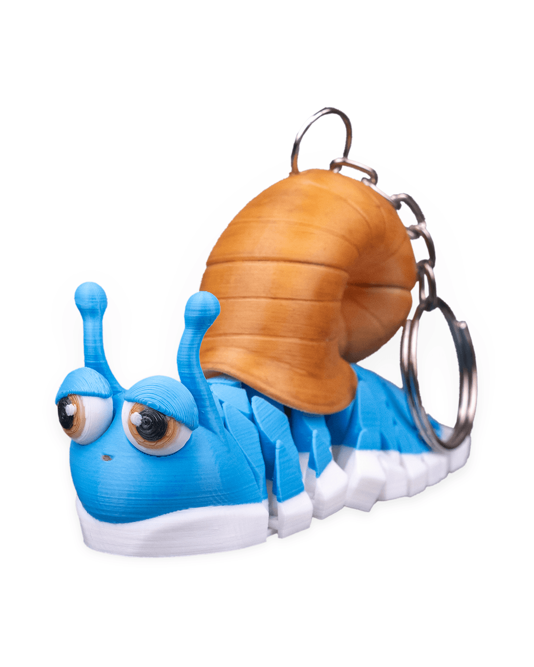 Abigail the Snail 3D Printed Keychain