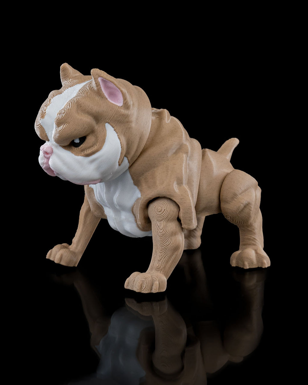 American Bull Dog (Bully) 3D Printed Keychain