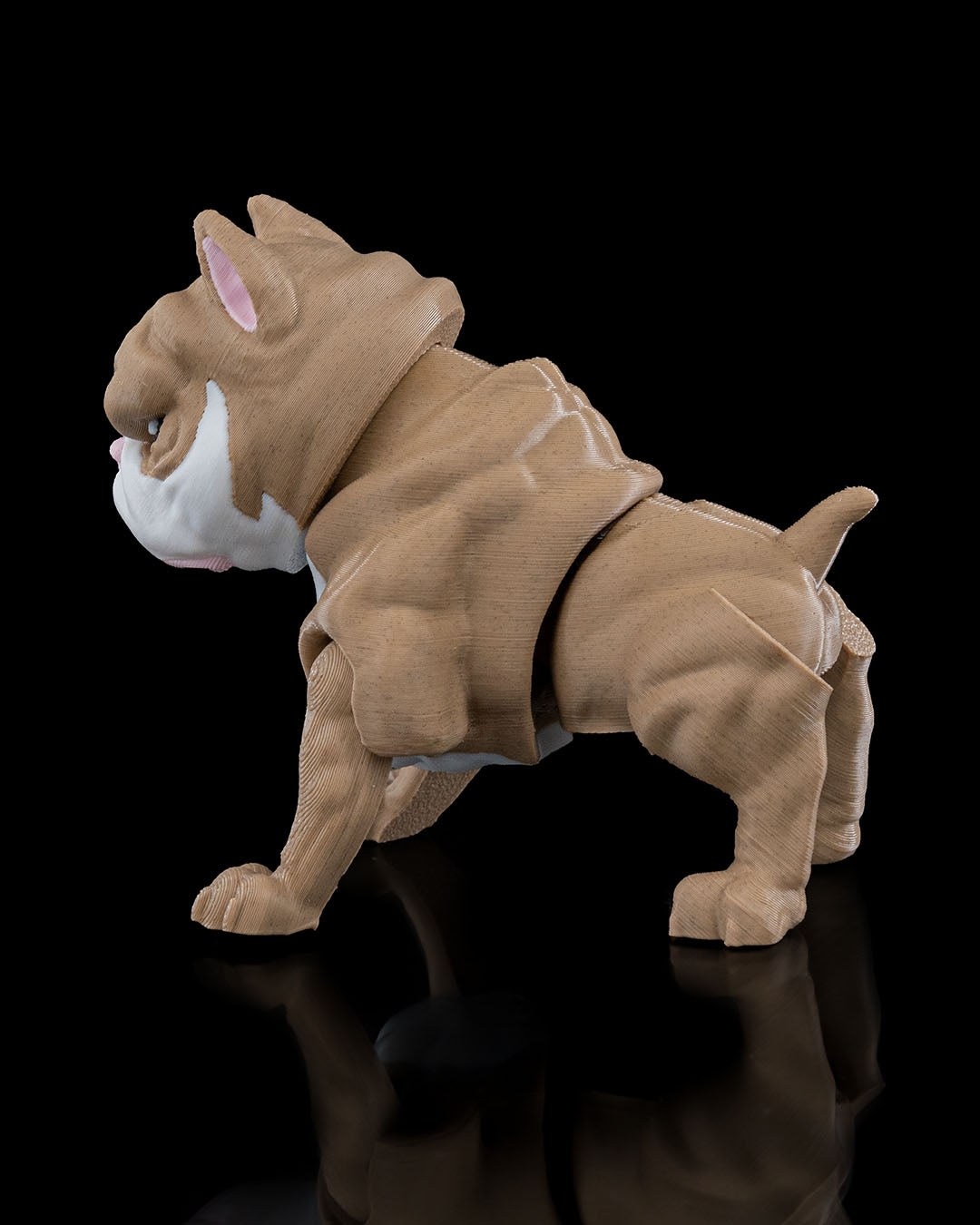American Bull Dog (Bully) 3D Printed Keychain
