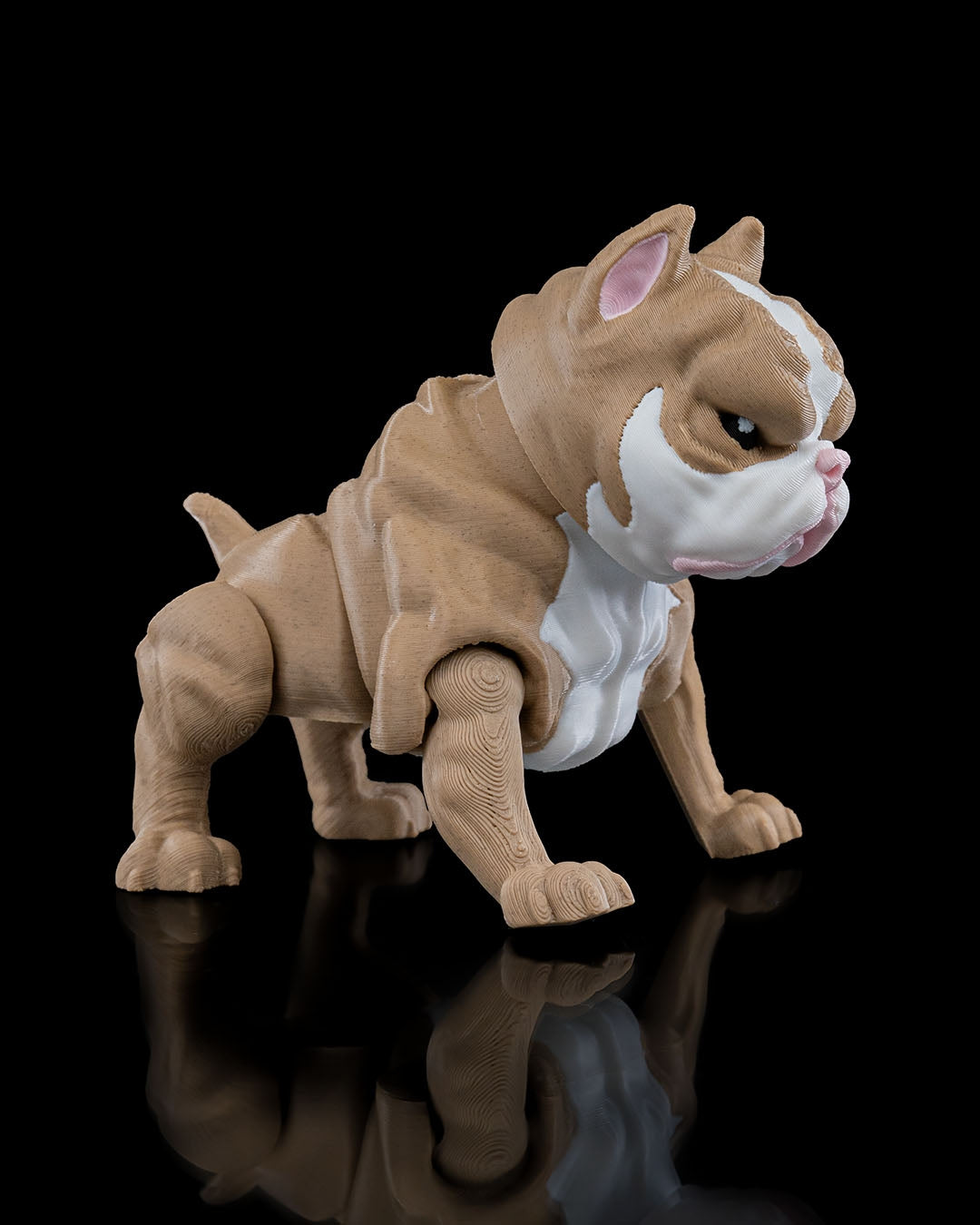 American Bull Dog (Bully) 3D Printed Keychain