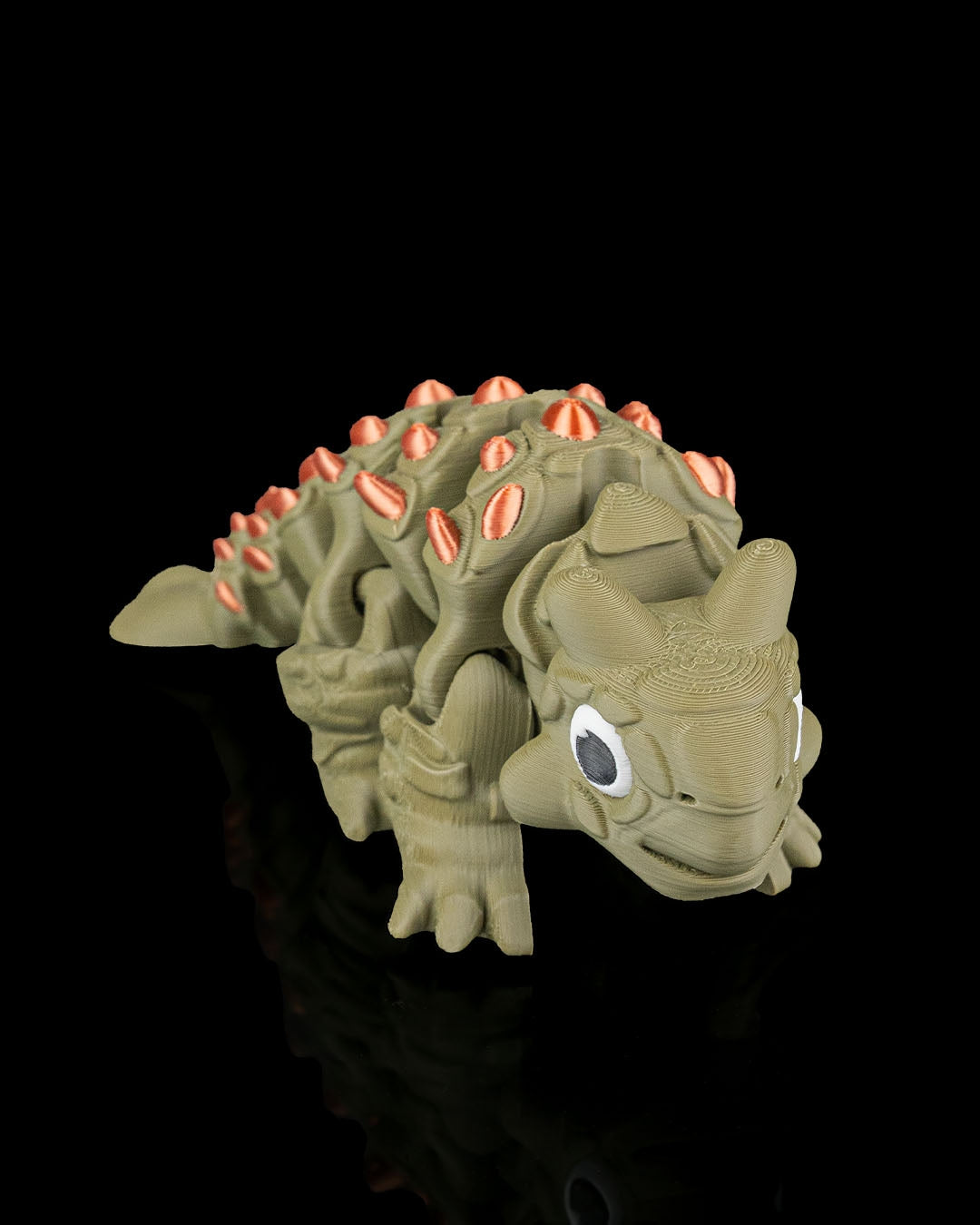 Ankylosaurus Flexi Dinosaur – Articulated 3D Printed Display Figure