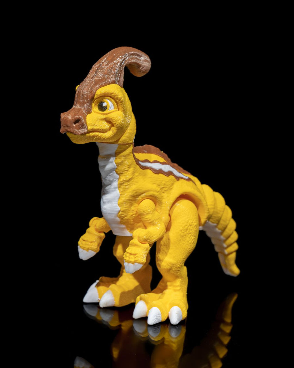 Articulated Parasaurolophus – 3D Printed Display Figure