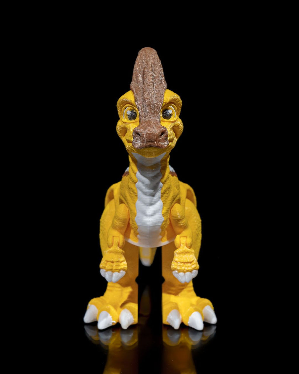 Articulated Parasaurolophus – 3D Printed Display Figure