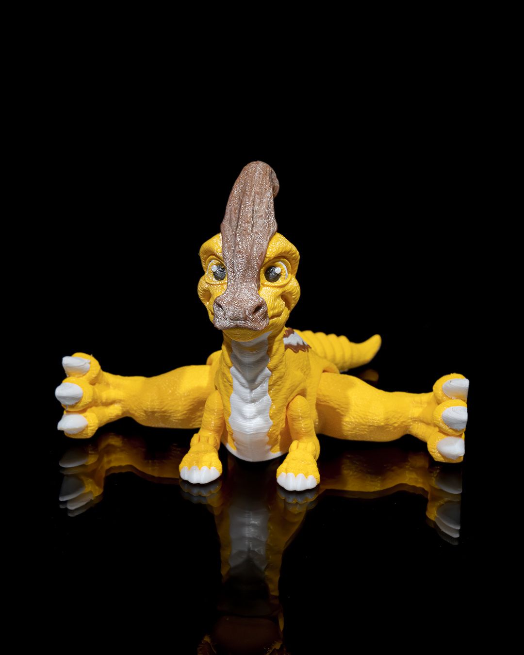 Articulated Parasaurolophus – 3D Printed Display Figure