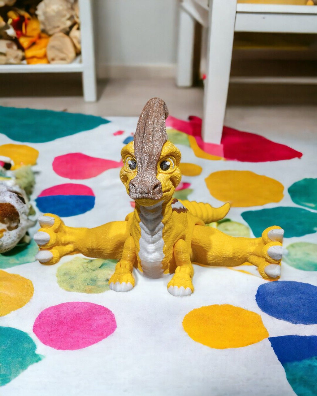 Articulated Parasaurolophus – 3D Printed Display Figure