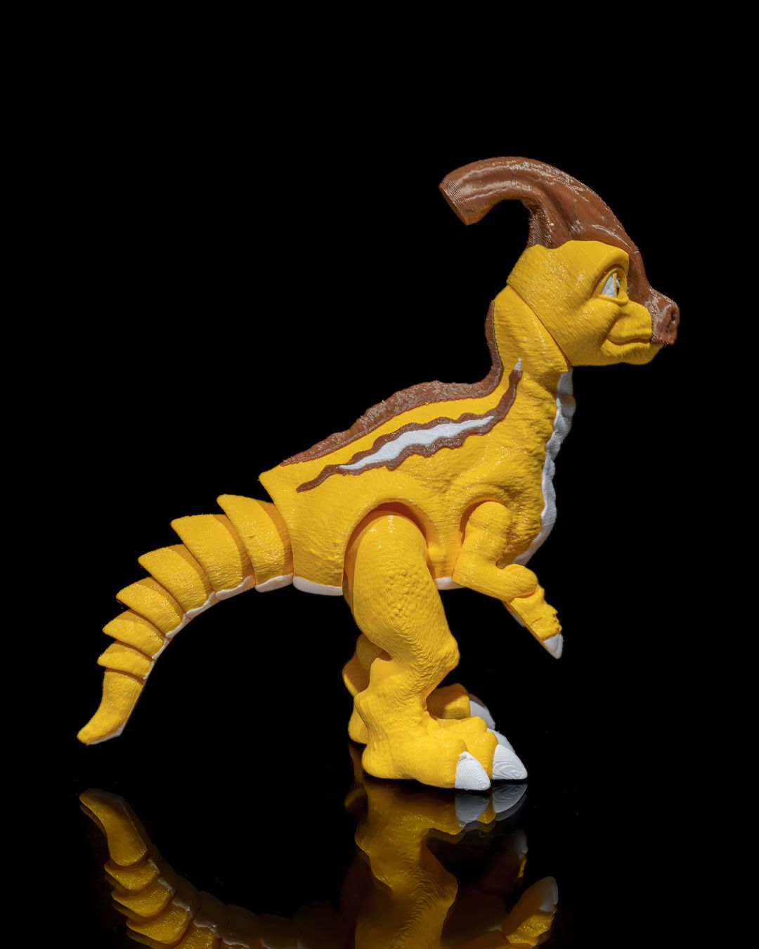 Articulated Parasaurolophus – 3D Printed Display Figure