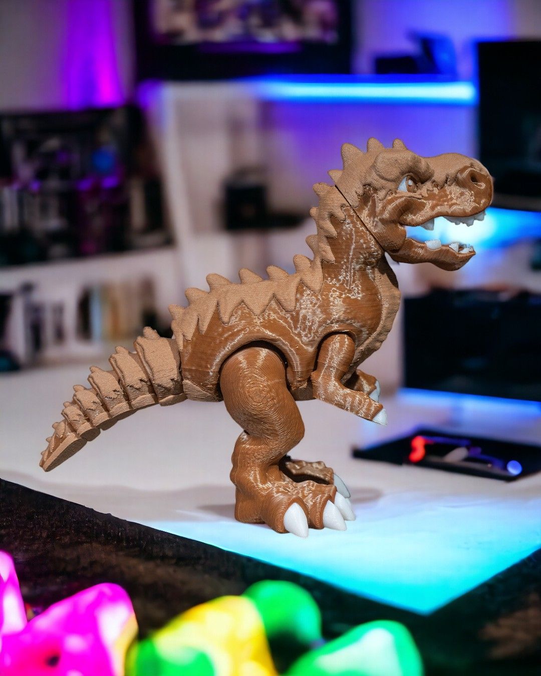 Articulated T-Rex – 3D Printed Display Figure