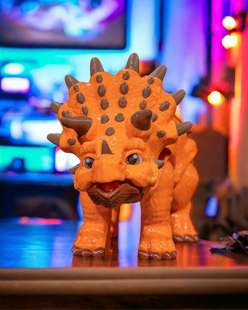 Articulated Triceratops – 3D Printed Display Figure