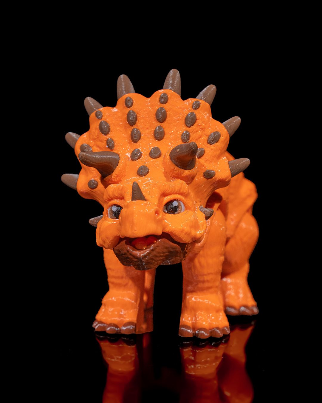 Articulated Triceratops – 3D Printed Display Figure
