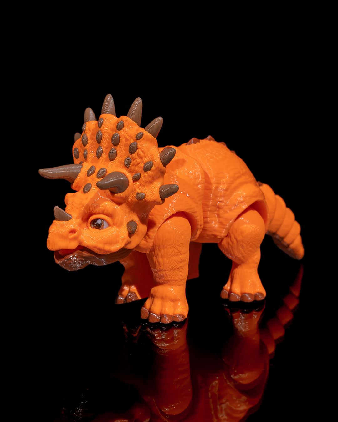Articulated Triceratops – 3D Printed Display Figure