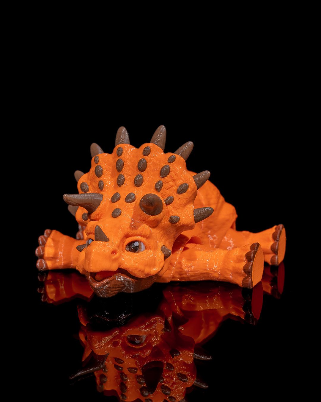 Articulated Triceratops – 3D Printed Display Figure