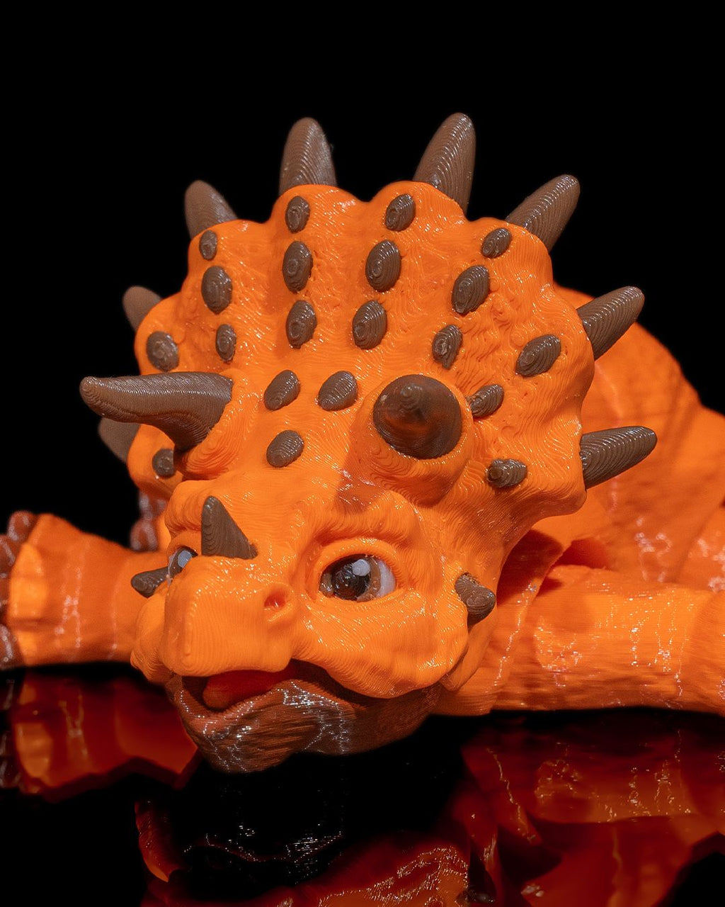 Articulated Triceratops – 3D Printed Display Figure