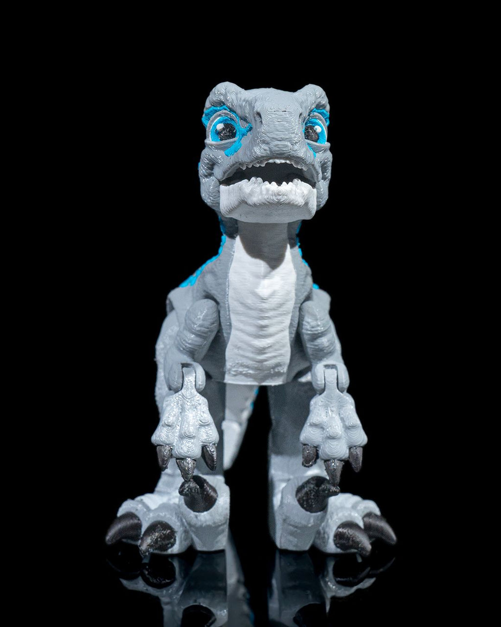 Articulated Velociraptor – 3D Printed Display Figure