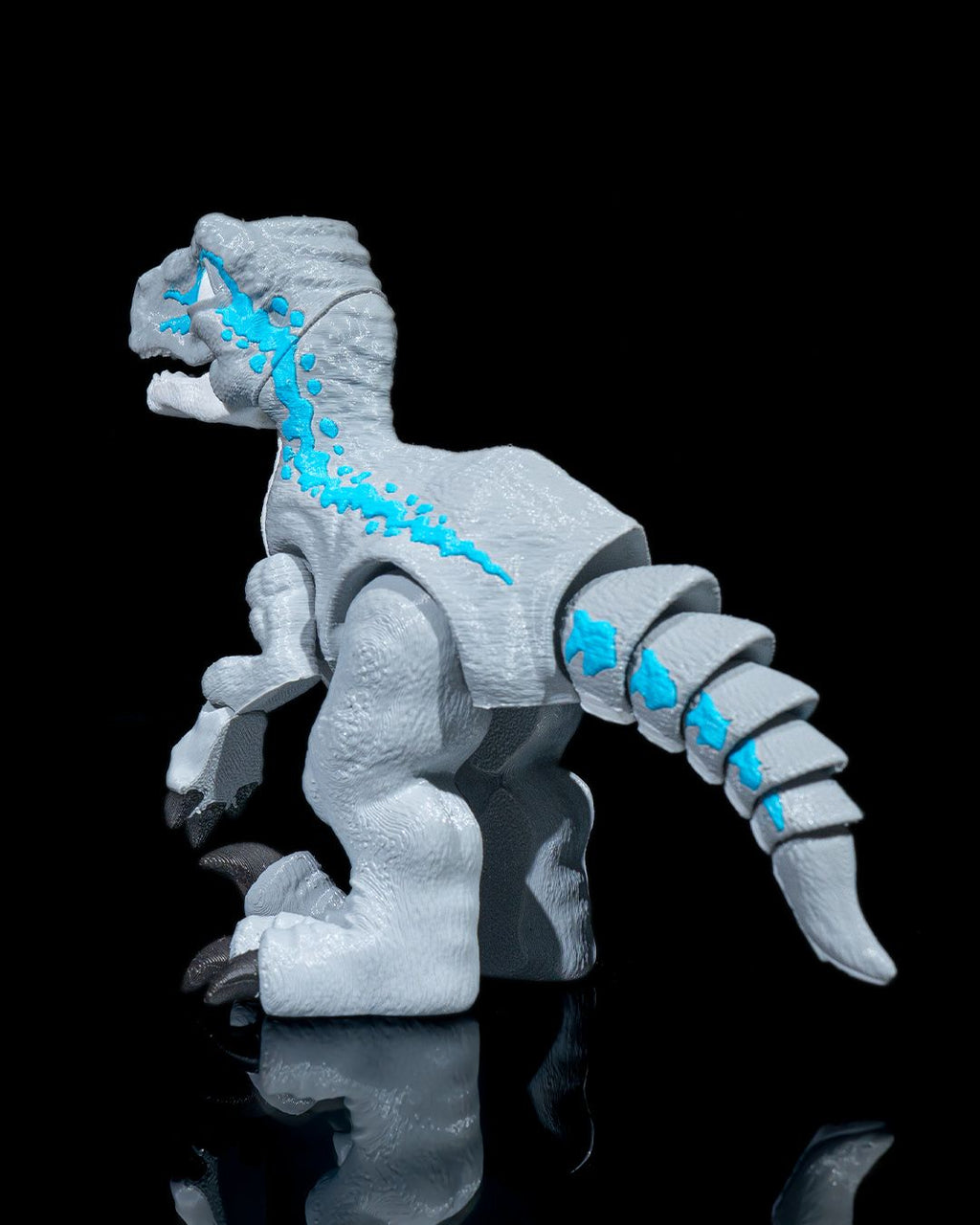 Articulated Velociraptor – 3D Printed Display Figure