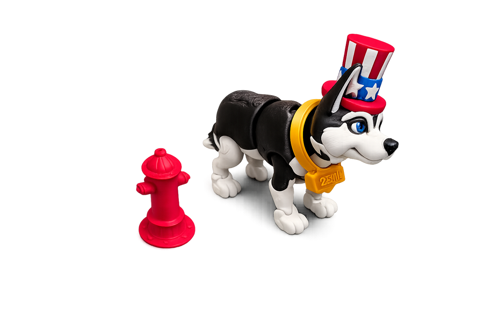 Custom Dog Figurine with Doghouse & Fire Hydrant – Multiple Breeds Available