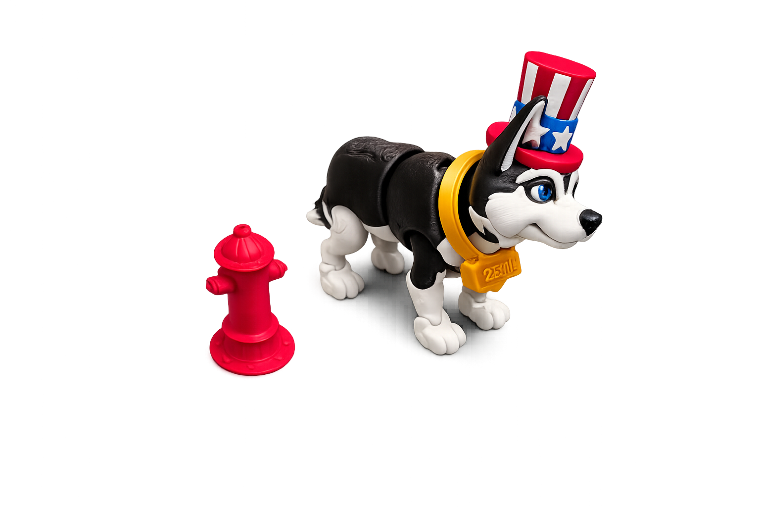 Custom Dog Figurine with Doghouse & Fire Hydrant – Multiple Breeds Available