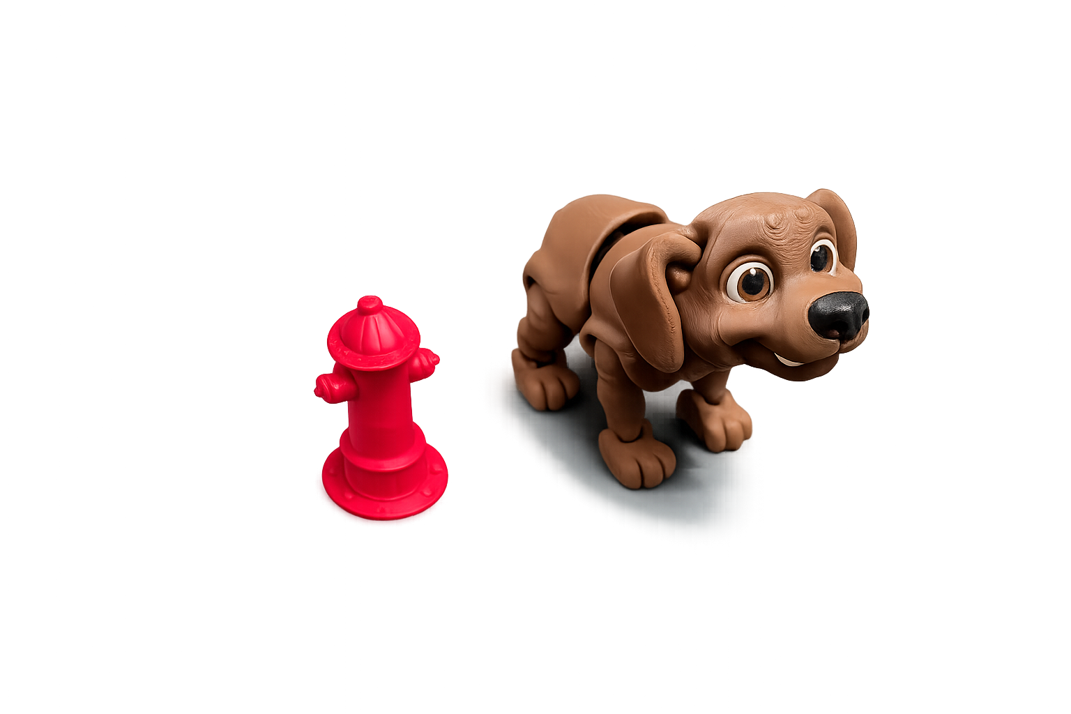 Custom Dog Figurine with Doghouse & Fire Hydrant – Multiple Breeds Available