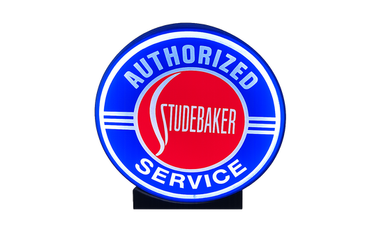 Lighted Vintage Inspired Studebaker Sign – Approx. 9" Wide – Vintage Style