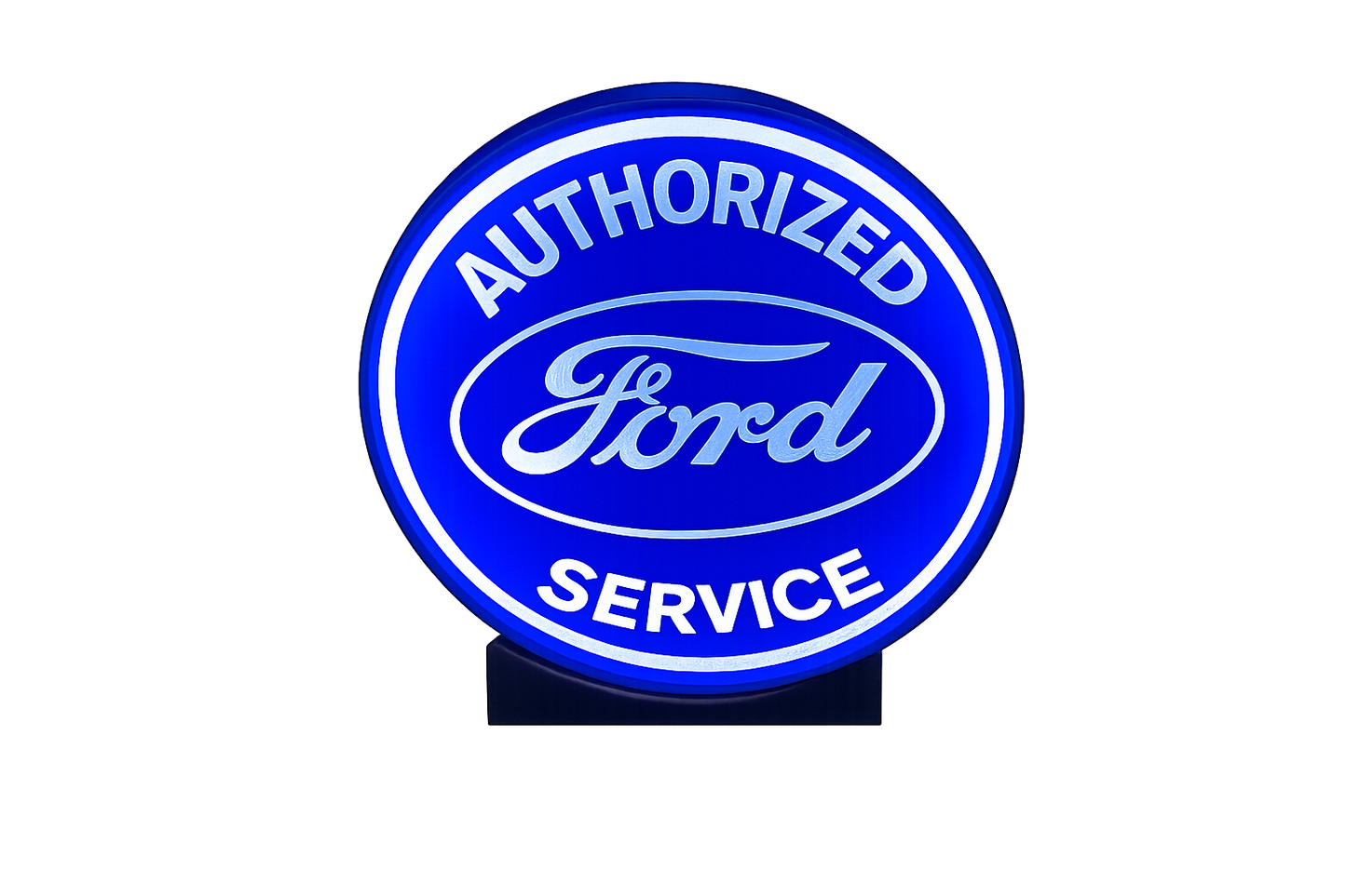 Lighted Vintage Inspired Ford Service Sign – Approx. 9" Wide – Vintage Style