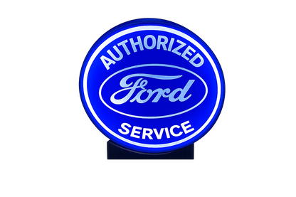 Lighted Vintage Inspired Ford Service Sign – Approx. 9" Wide – Vintage Style