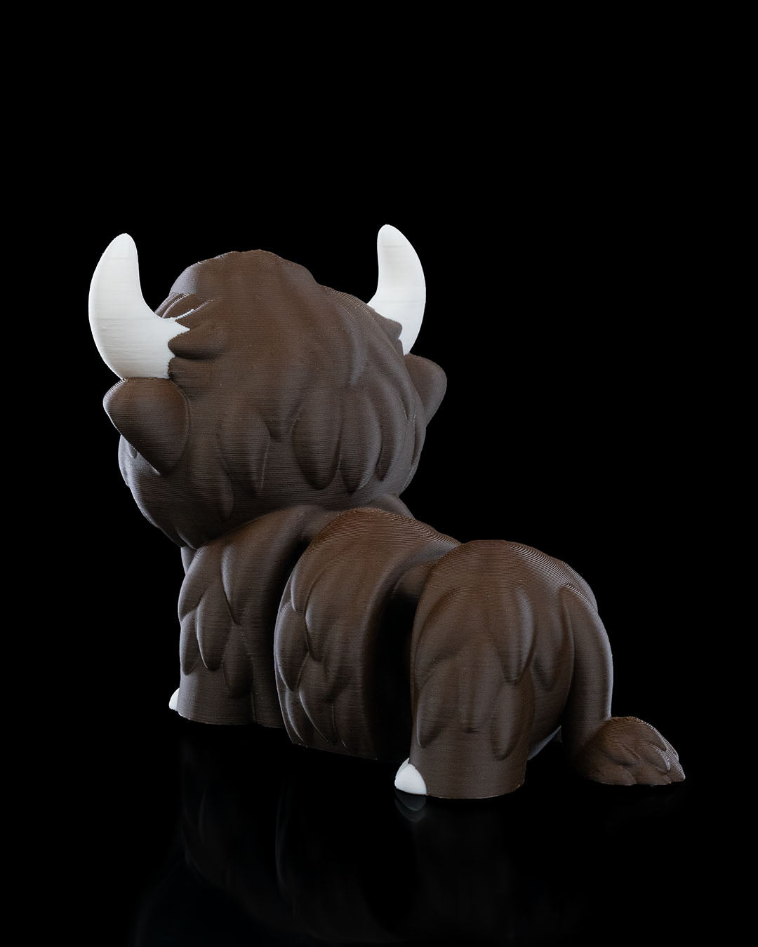 Chill Highland Cow 3D Printed Keychain