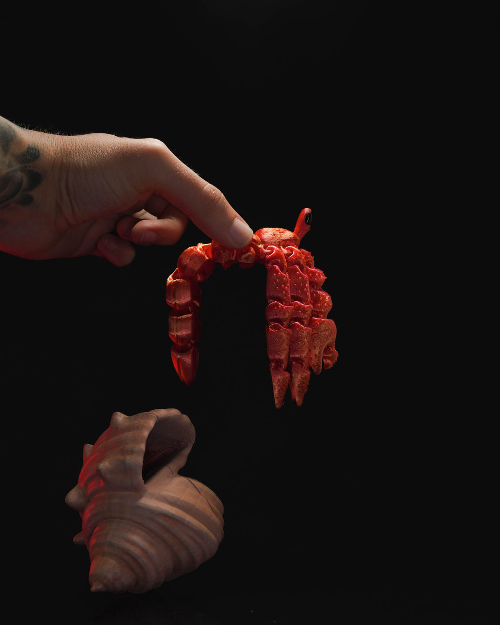 Hermes the Hermit Crab – Articulated 3D Printed Display Figure