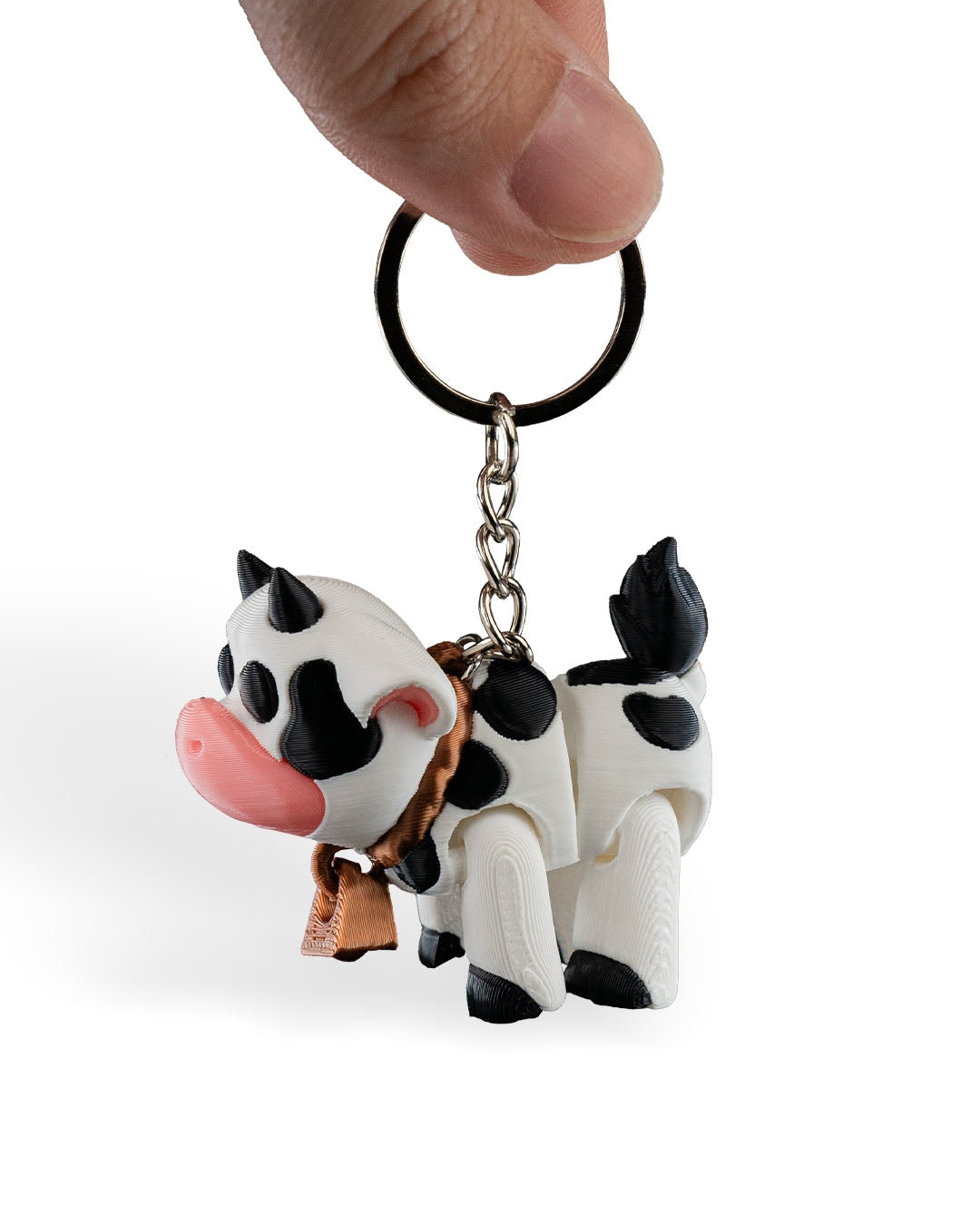 Daisy the Cow Keychain – 3D Printed Articulated Accessory