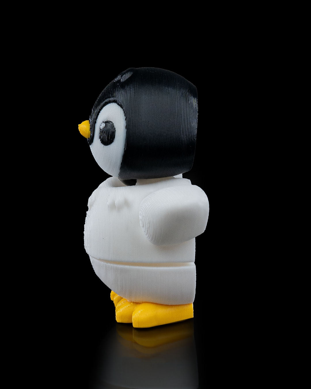 Dancing Penguin 3D Printed Keychain
