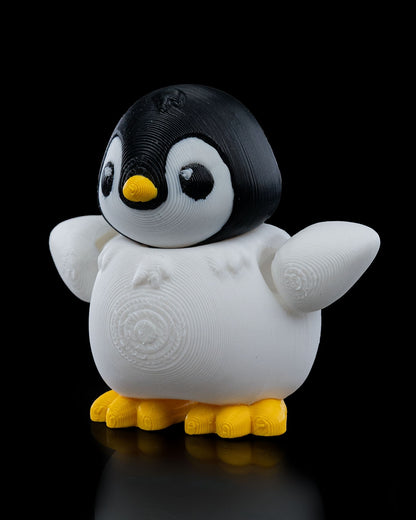 Dancing Penguin 3D Printed Keychain