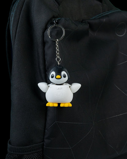 Dancing Penguin 3D Printed Keychain