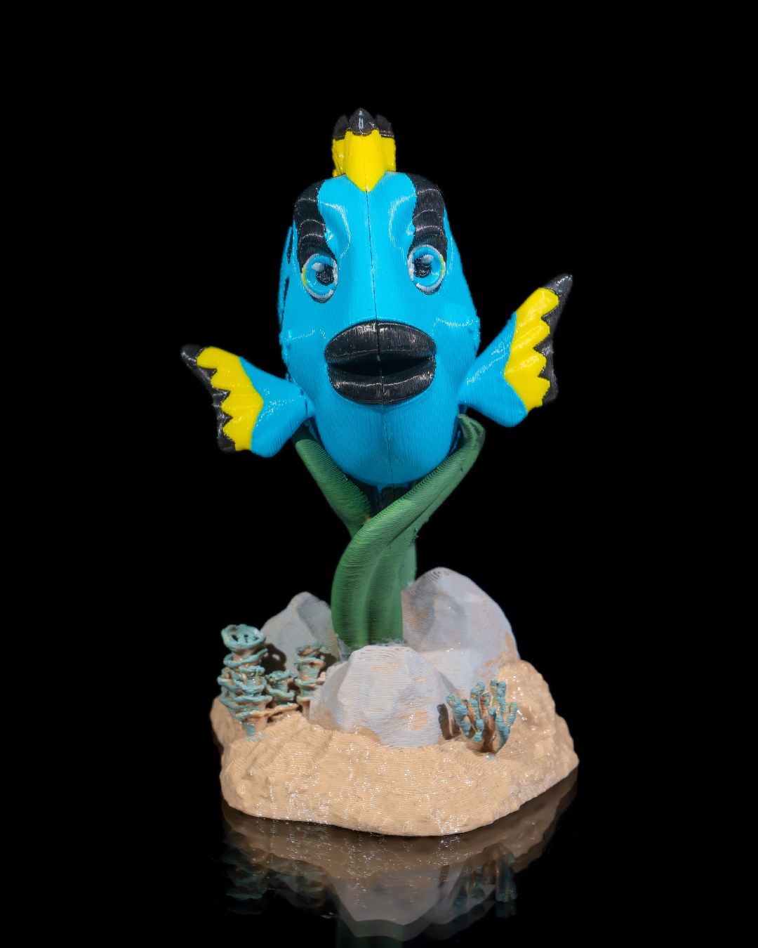 Dolores the Blue Tang – Articulated 3D Printed Display Figure